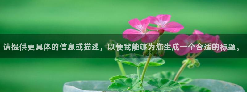 请提供更具体的信息或描述，以便我能够为您生成一个合适的标题。